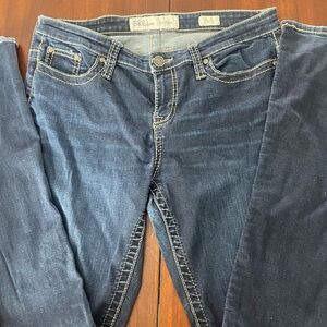 BKE Women's Dark Blue Skinny Jeans